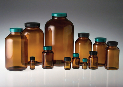 琥珀色玻璃广口瓶